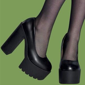 SUGER PUNK🐝PLATFORM CHUNKY HEEL SHOE